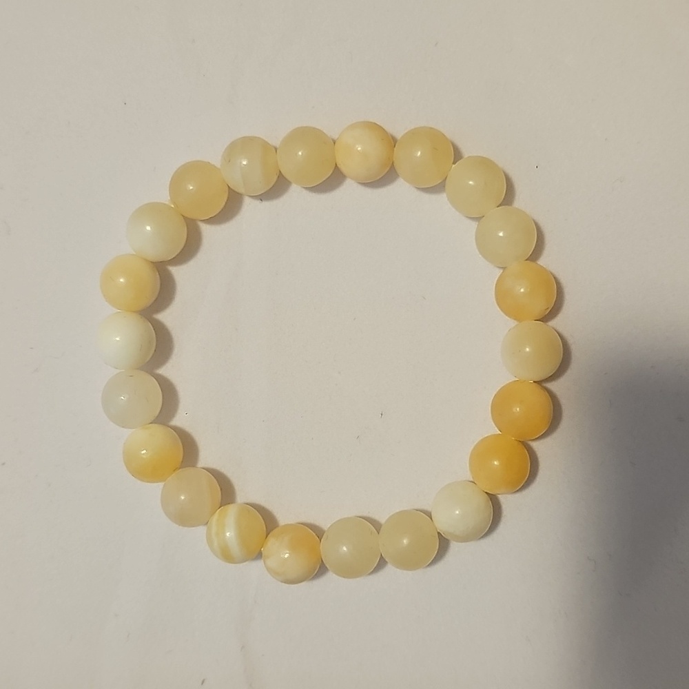 Calcite Crystal Bead Bracelet